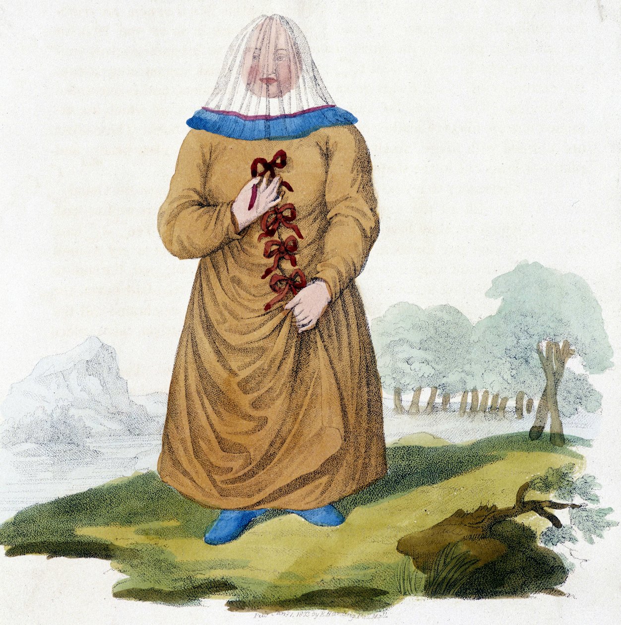 Ruská žena z kmene Ostiak v tradičním kroji (Khanty nebo Khante: paleosibiřští lovci, usazená v lesní oblasti středního údolí Ob). od Unknown artist