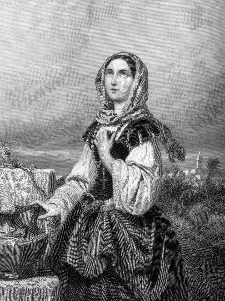 SVATÁ RŮŽE z LIMY Virgo (1586-1617) ve filmu „Svaté ženy““.1852 od Unknown artist