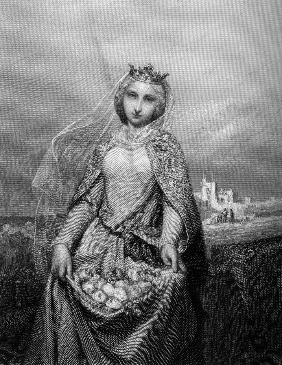 Svatá Alžběta Uherská. (1207 až 1231). v „Svaté ženy““.1852 od Unknown artist