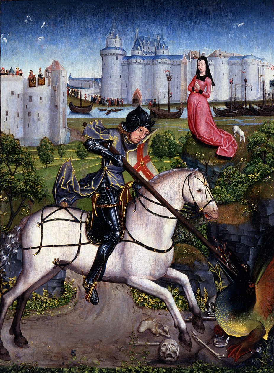 Svatý Jiří a drak od Unknown artist