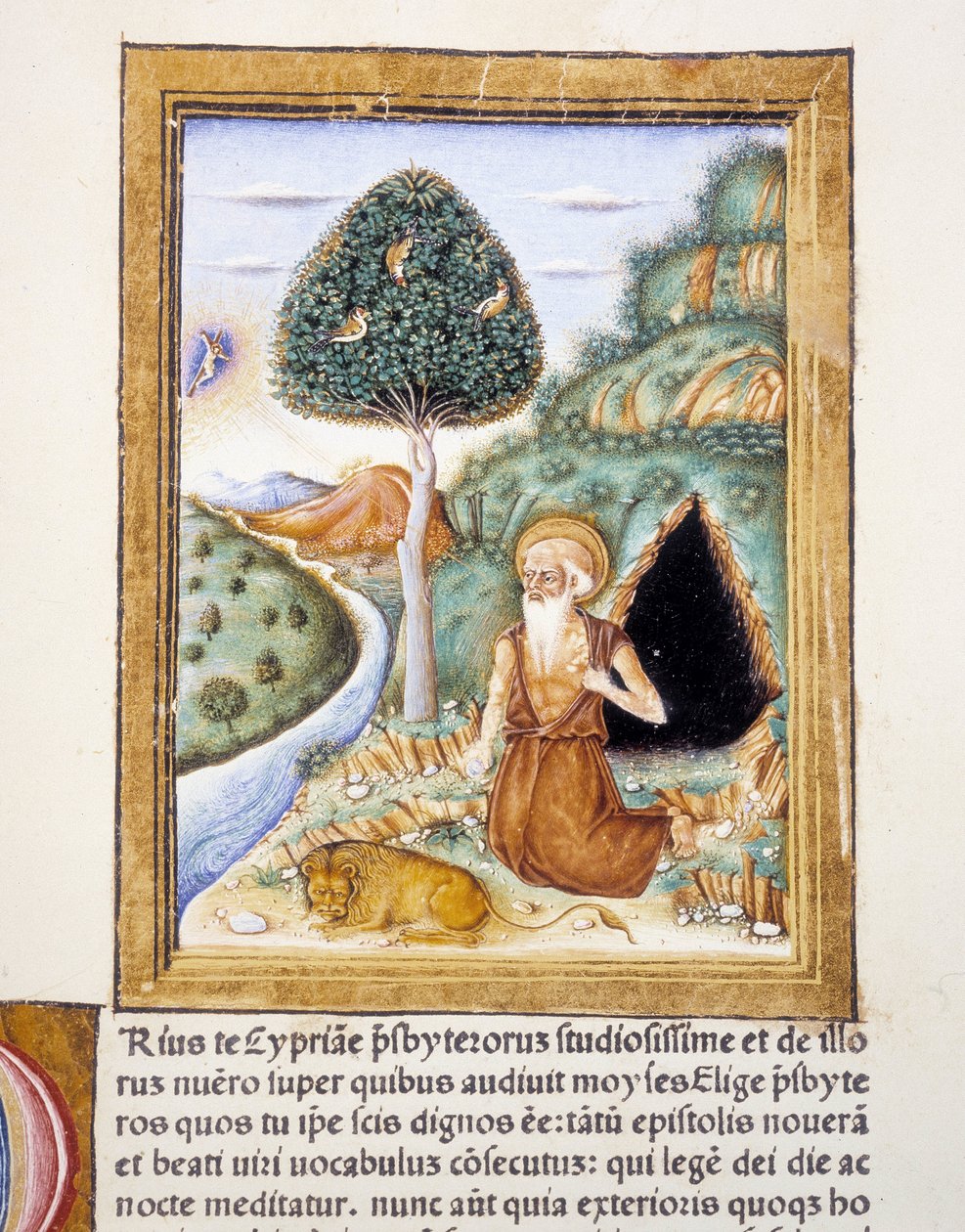Svatý Jeroným - miniatura od Unknown artist