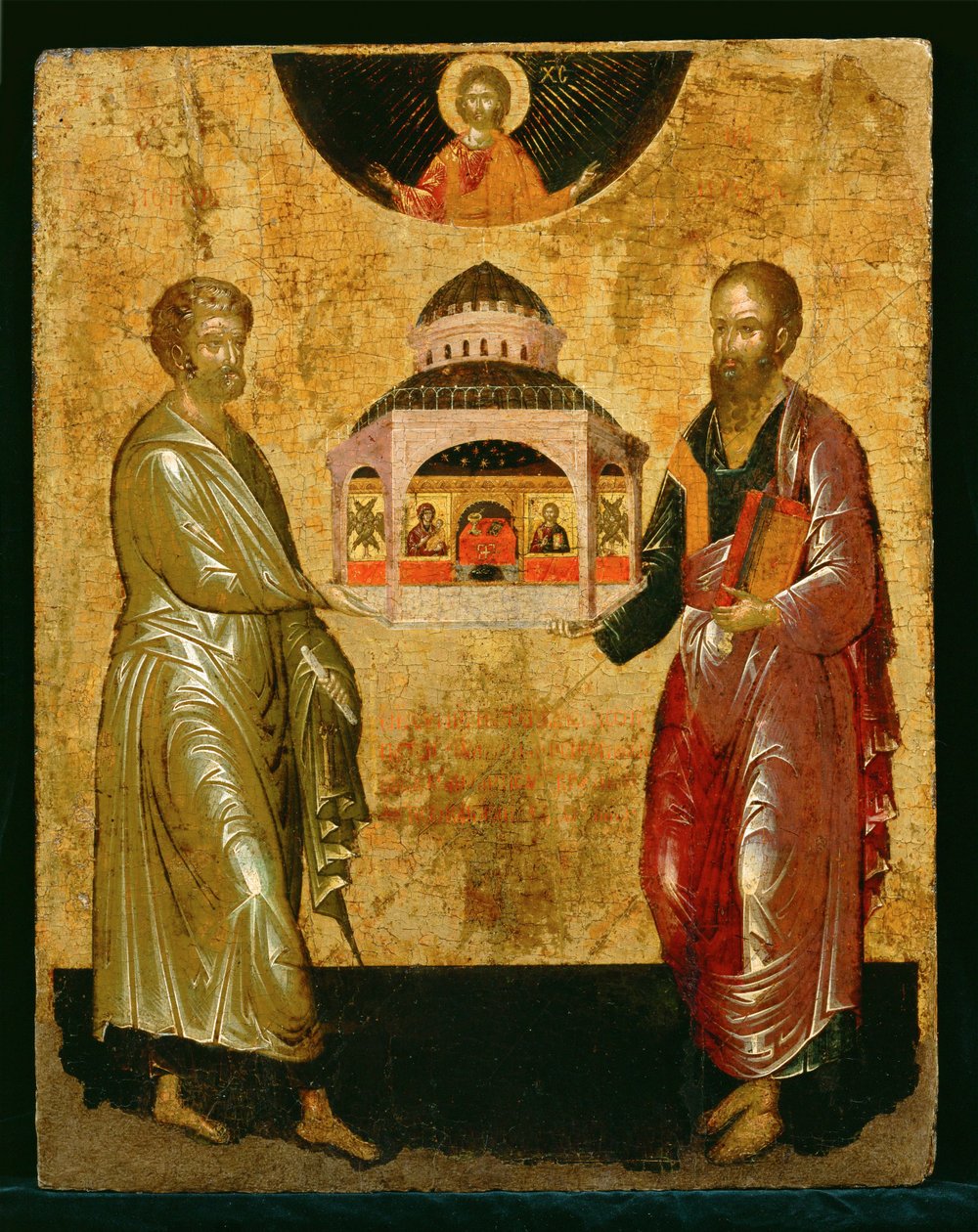 Svatí Petr a Pavel představují církev Bohu od Unknown Artist