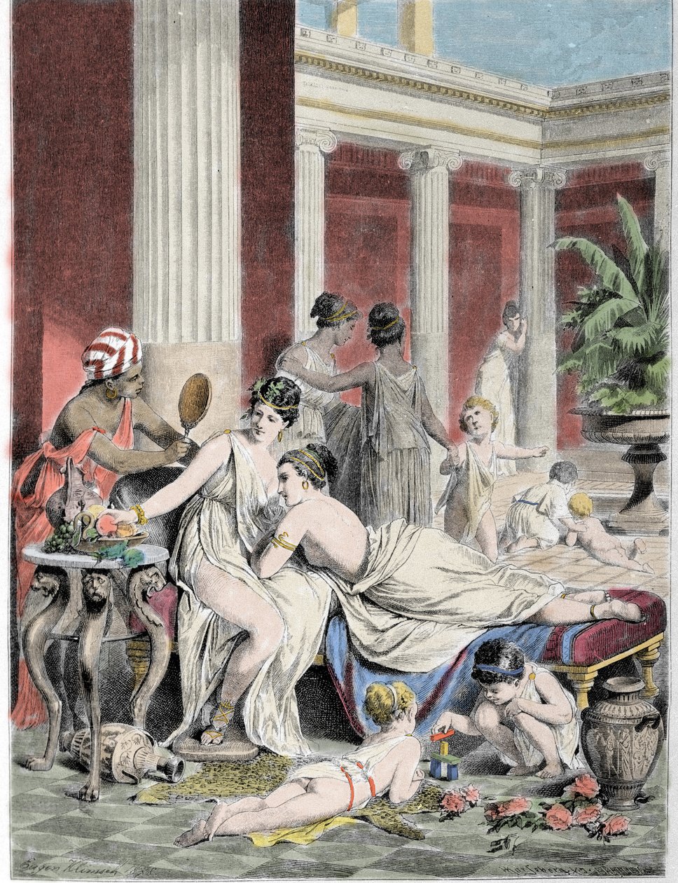 Sapho (Sappho) a jeho společníci. od Unknown artist