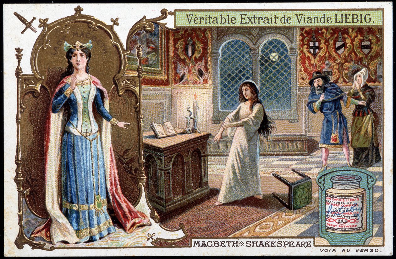 Scéna „“ Macbeth“ od Shakespeara - chromo., konec 19. století od Unknown artist
