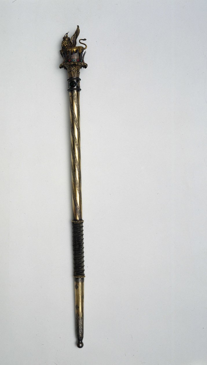 Žezlo Napoleona Bonaparta (1769 - 1821). Muzeum Risorgimento. Milán od Unknown artist