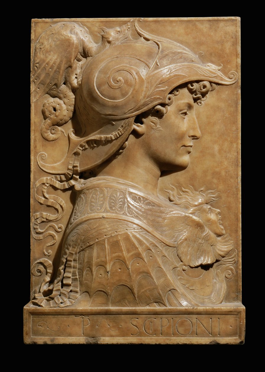 Scipio Africanus, římský vojevůdce, který během druhé piunické války porazil kartaginského vojevůdce Hannibala ... od Unknown artist