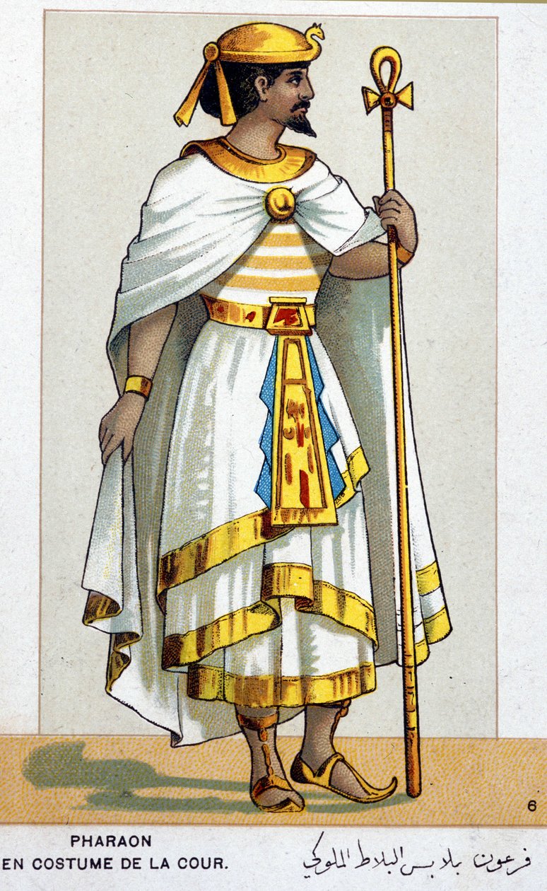 Série chromolitografií operních kostýmů u příležitosti prvního ztvárnění Giuseppe Verdiho Aida: faraon. 1872 od Unknown artist