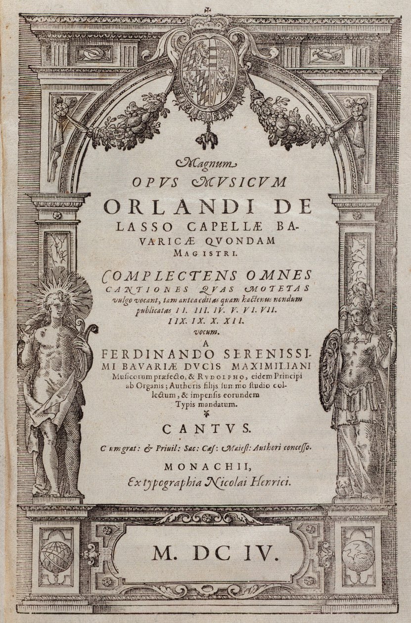 Noty Rockers od Rolanda de Lassus (1604) od Unknown artist