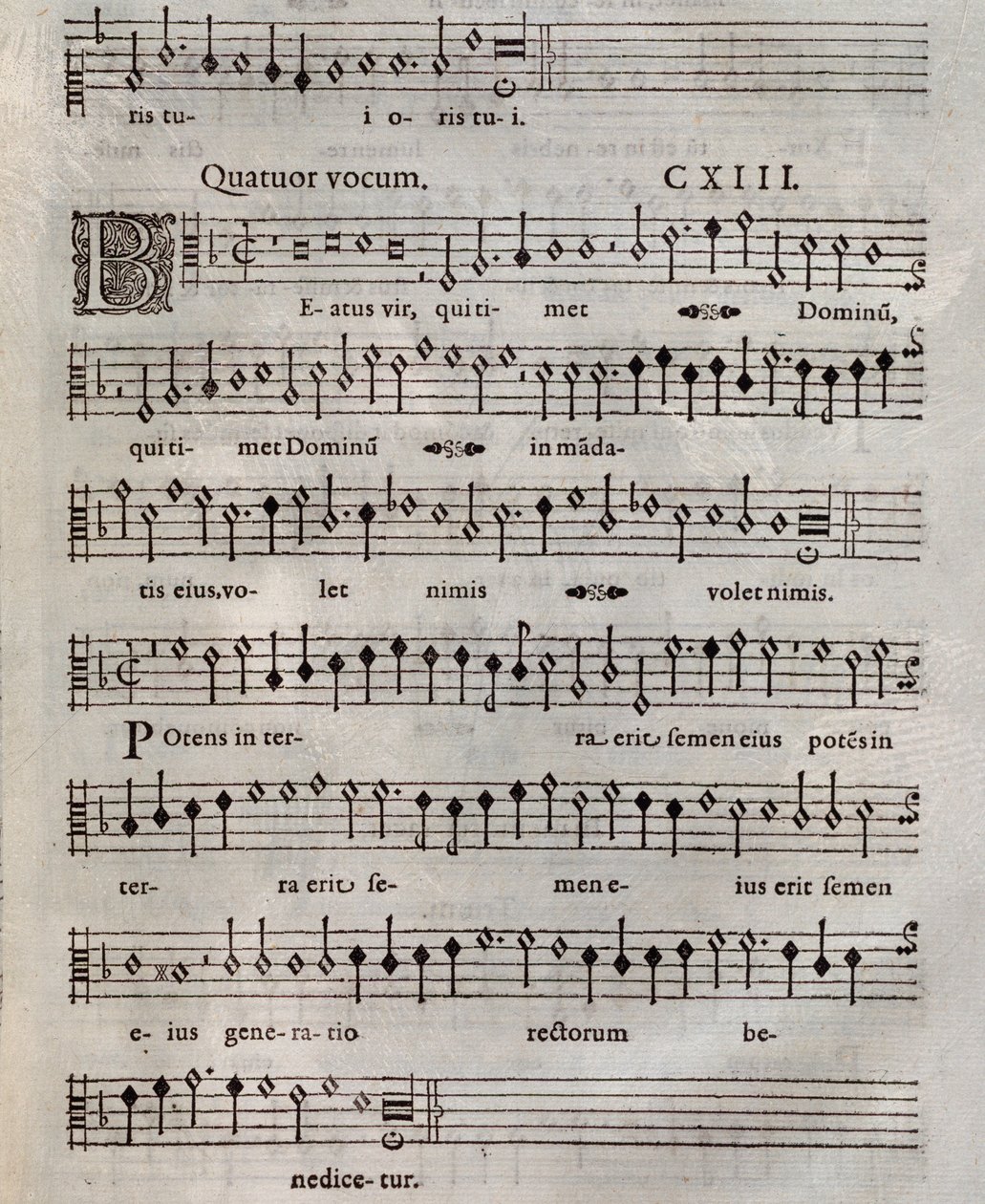 Noty Rockers od Rolanda de Lassus (1604) od Unknown artist