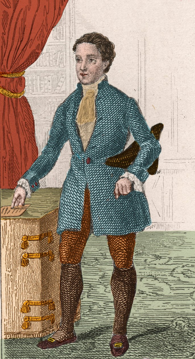 Siecle des Lumieres: portrét Denise Diderota (1713-1784), francouzského spisovatele a filozofa. Rytina z roku 1876. od Unknown artist