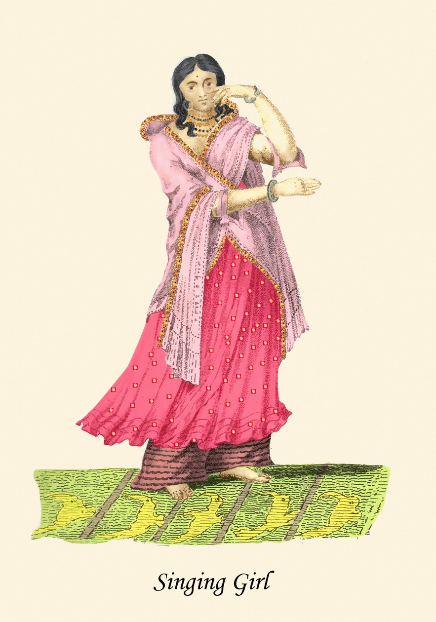 Zpívající dívka od Unknown Artist