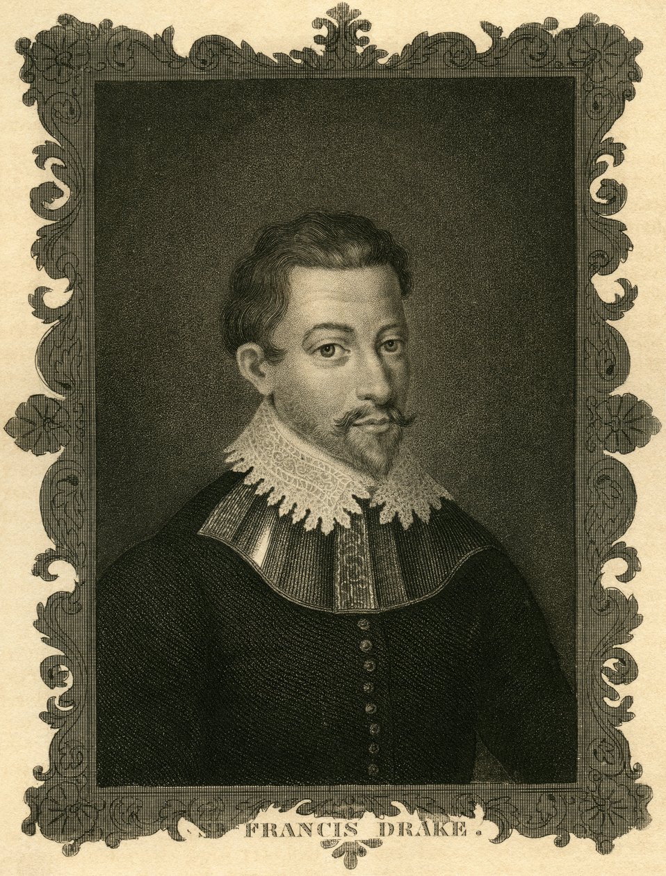 Sir Francis Drake (1540-1596) od Unknown artist