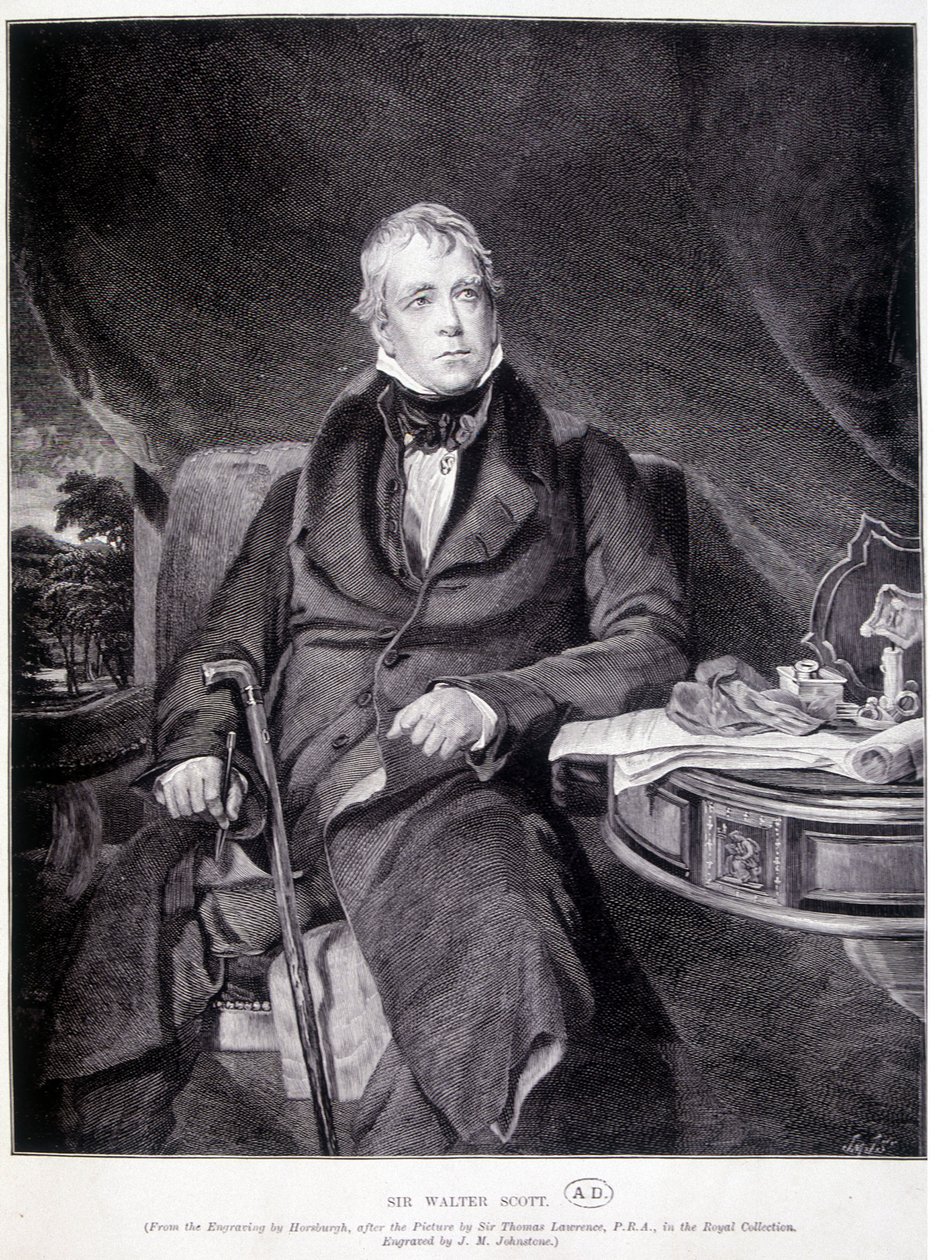 Sir John Walter Scott 1771/1832, anglický spisovatel a básník. od Unknown artist