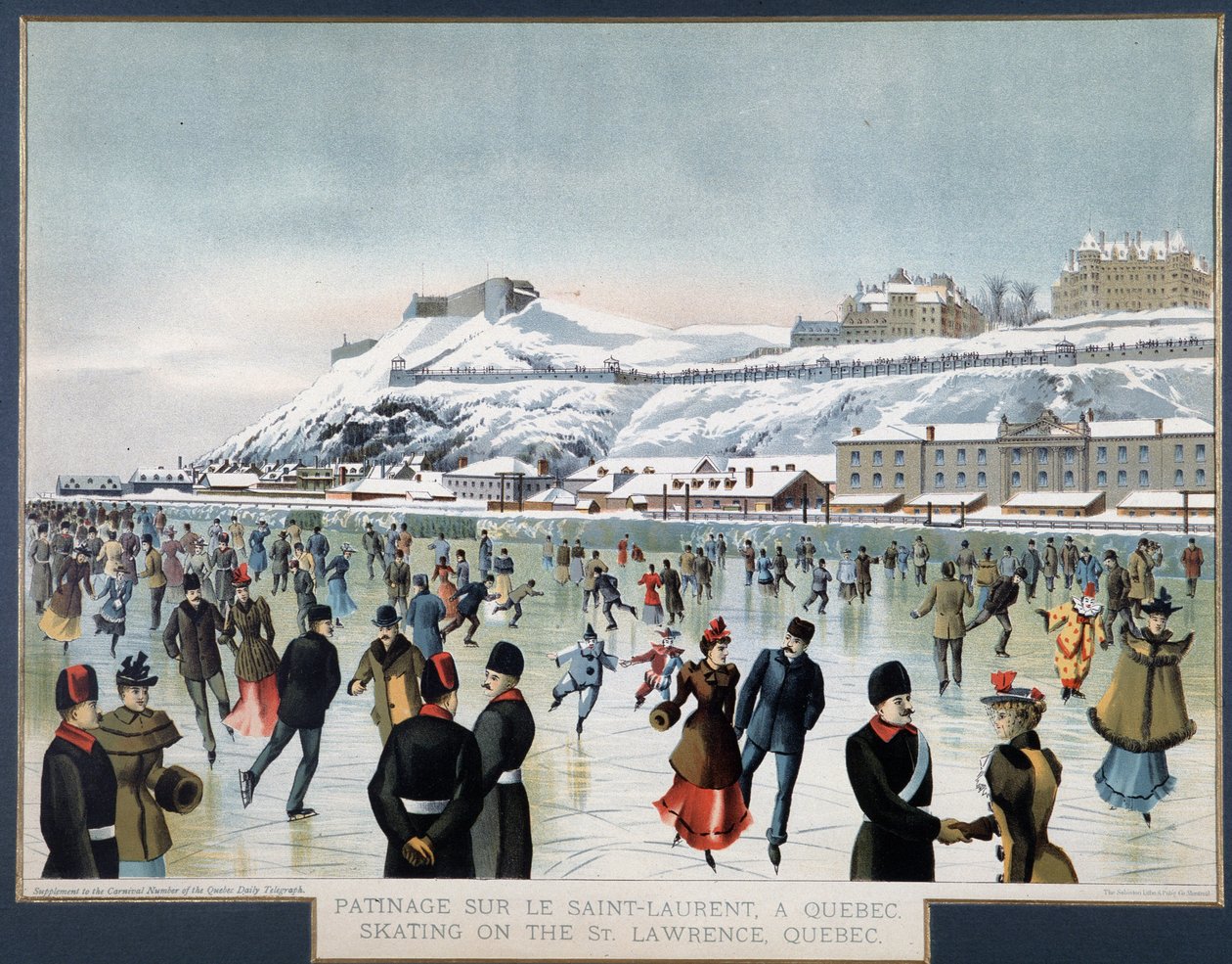 Bruslení na Saint Laurent, Quebec, n.d. od Unknown artist