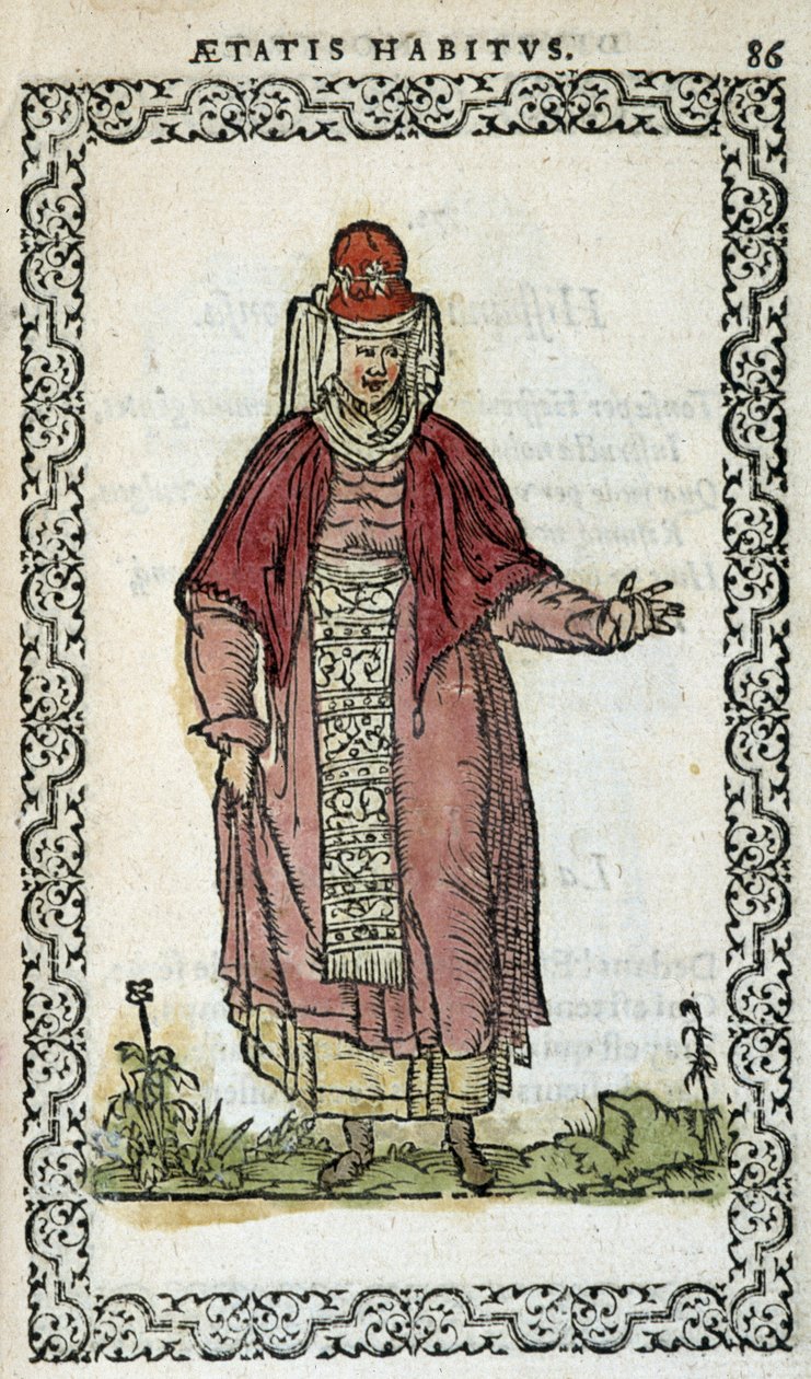 Španělská žena – v „“Habits et effigies”” od Jeana Sulperiuse od Unknown artist