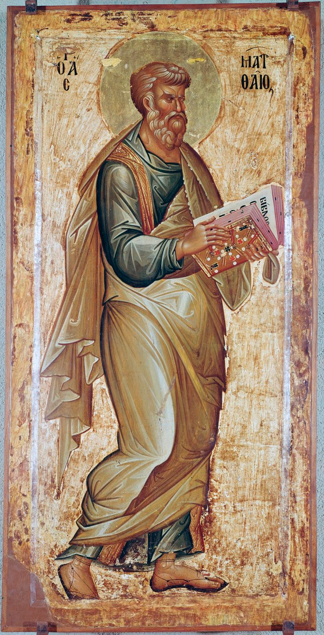 Svatý Matouš evangelista (ikona 13. století) od Unknown artist