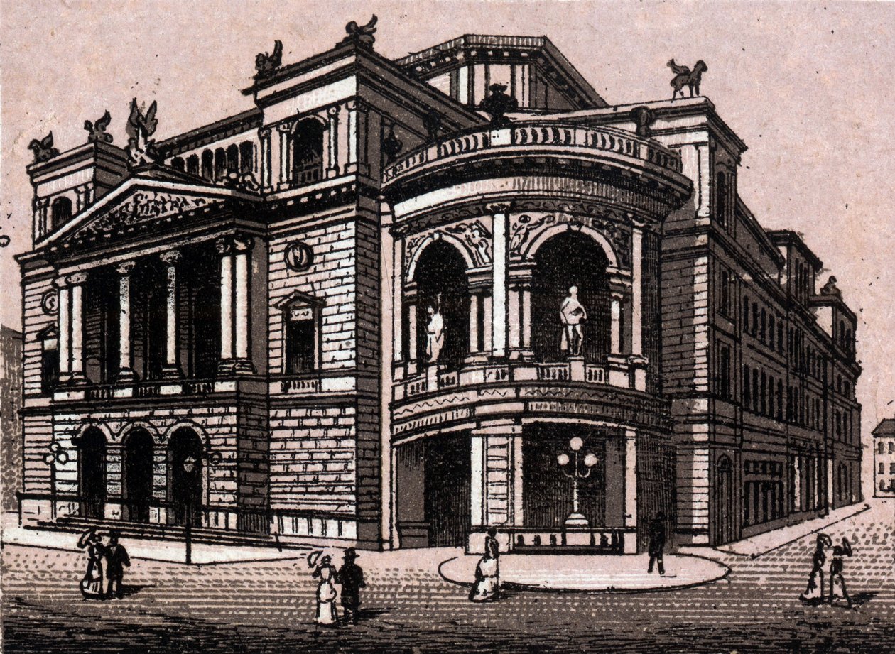 Stadttheater ve Vídni v Rakousku (Vídeň) v „Svět ilustruje 168 pohledů“ Nedatováno (konec 19. století) od Unknown artist