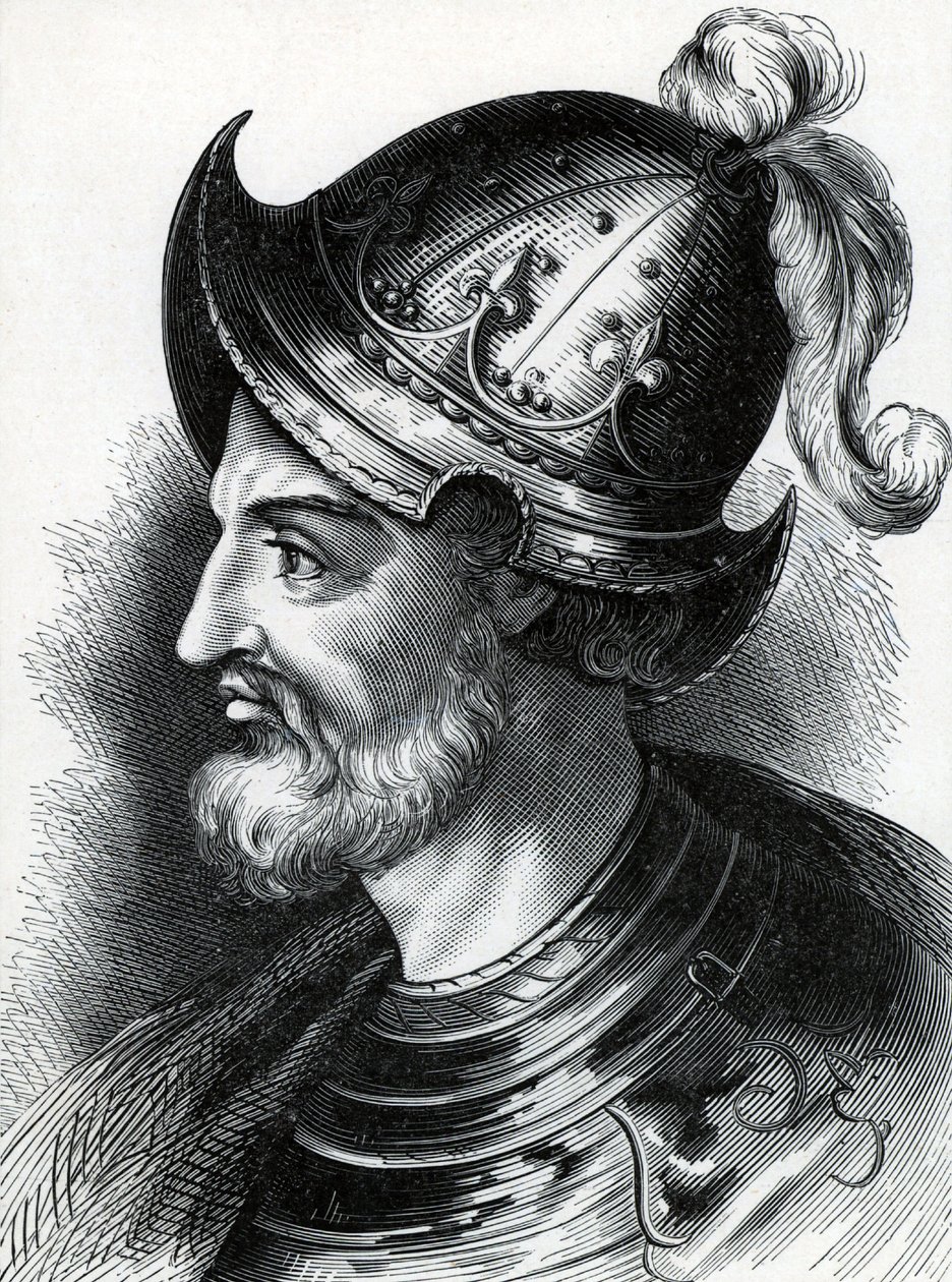 Štěpán z Blois (Stephen of England, c1097-1154), c1900 (rytina) od Unknown artist