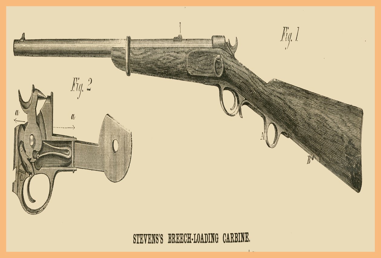 Karabina Stevens s automatickým nabíjením od Unknown Artist