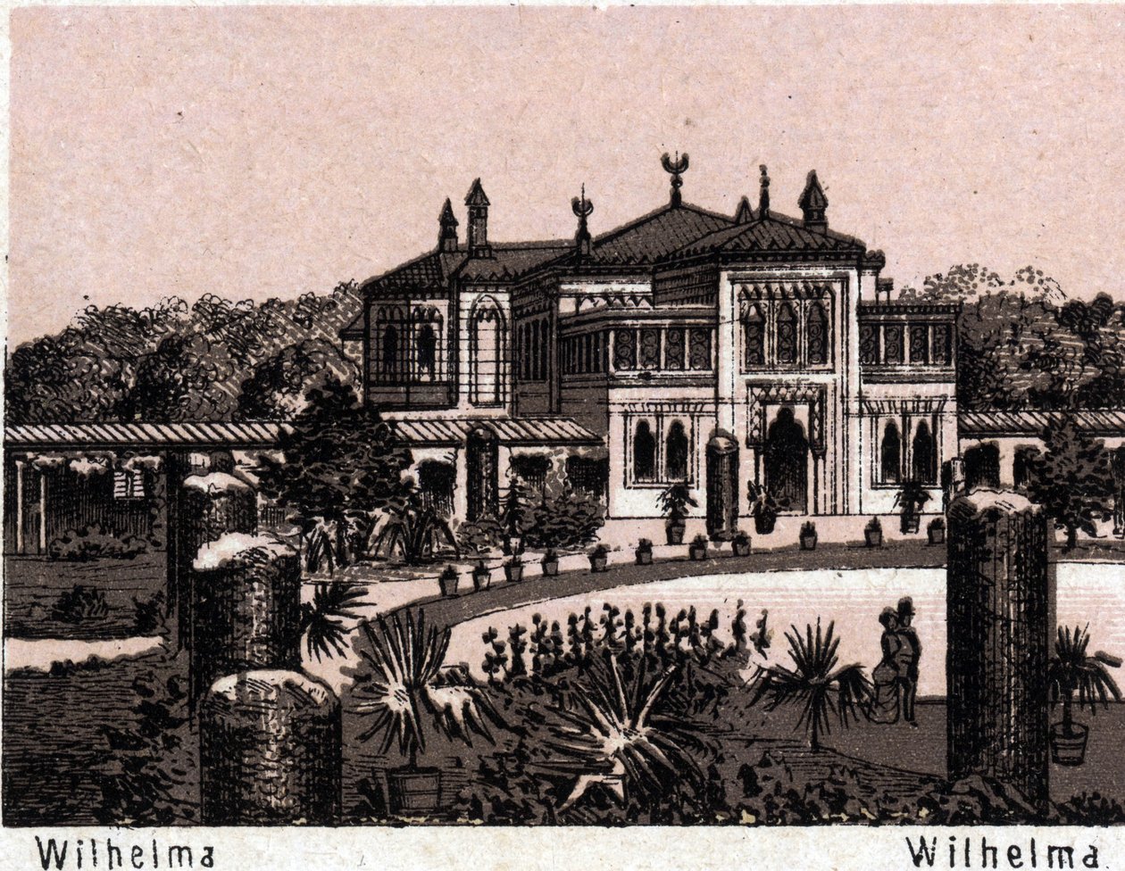 Stuttgart, Německo: pohled na Wilhelmu. v „“ Svět ilustruje 168 pohledů““ Nedatováno (konec 19. století) od Unknown artist