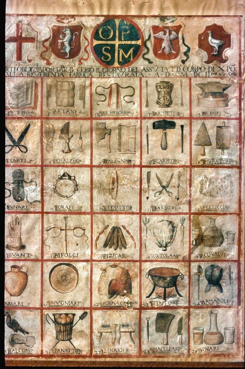 Symboly umění ve městě. Korporační stůl od Unknown artist