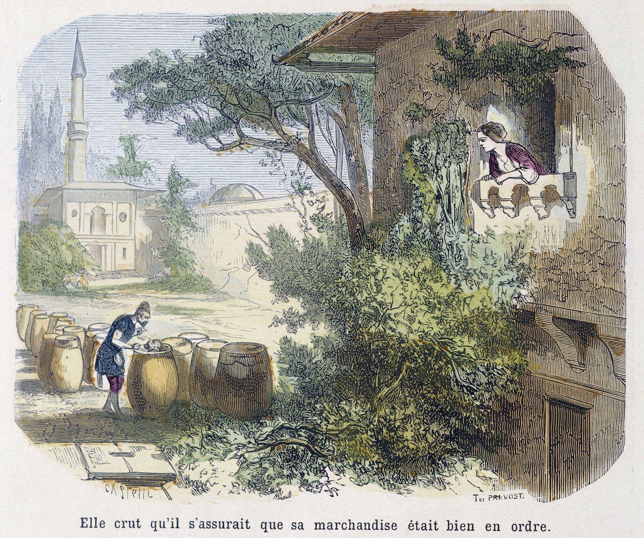 Příběh: "" věřila, že se ujistil, že jeho zboží je v pořádku" - v "" Tisíc a jedna noc", ed. Emile Guérin, řekl Md Bondet, Paris, n.d. od Unknown artist