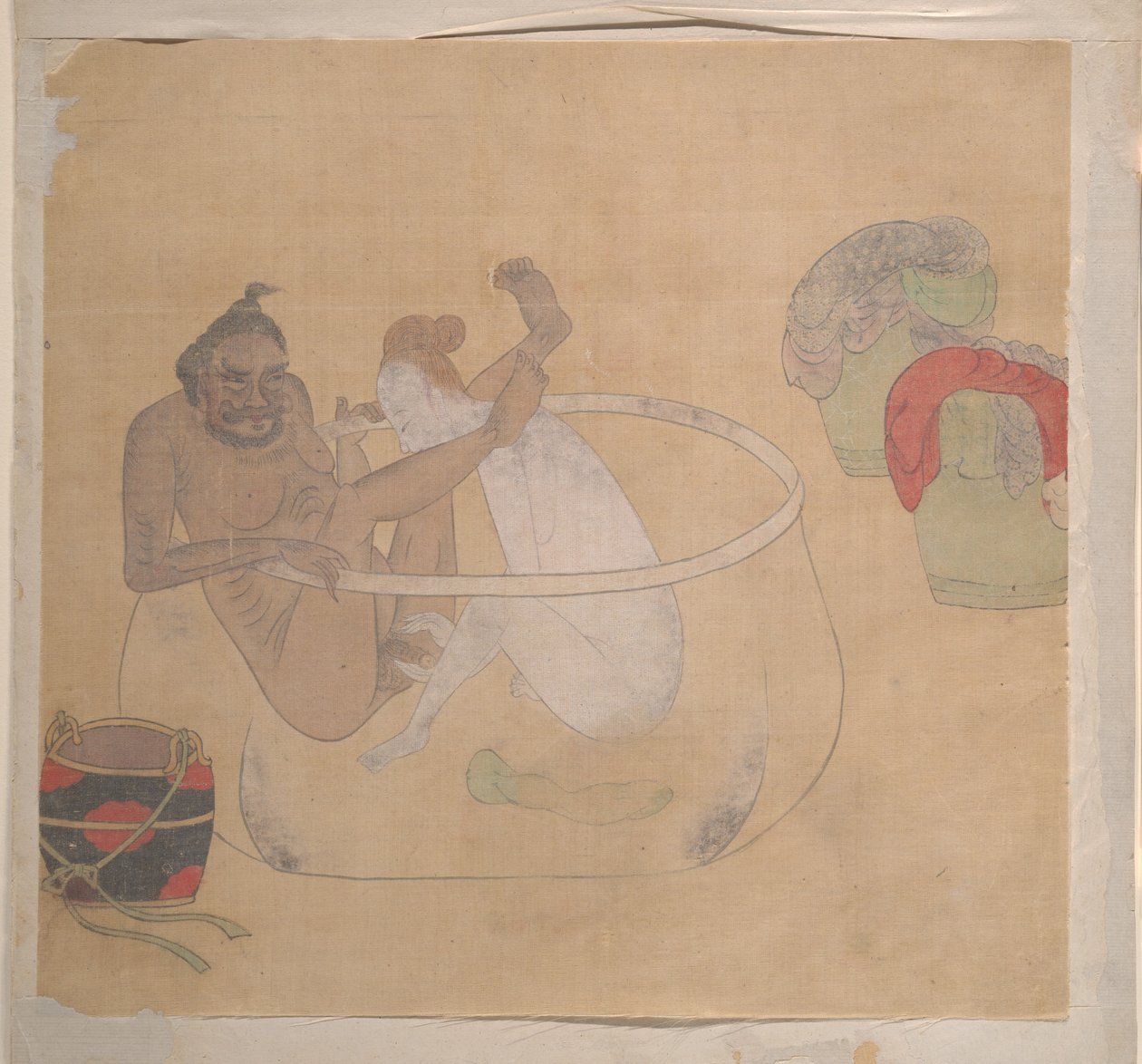 Tatarský důstojník s blondýnkou od Unknown Artist