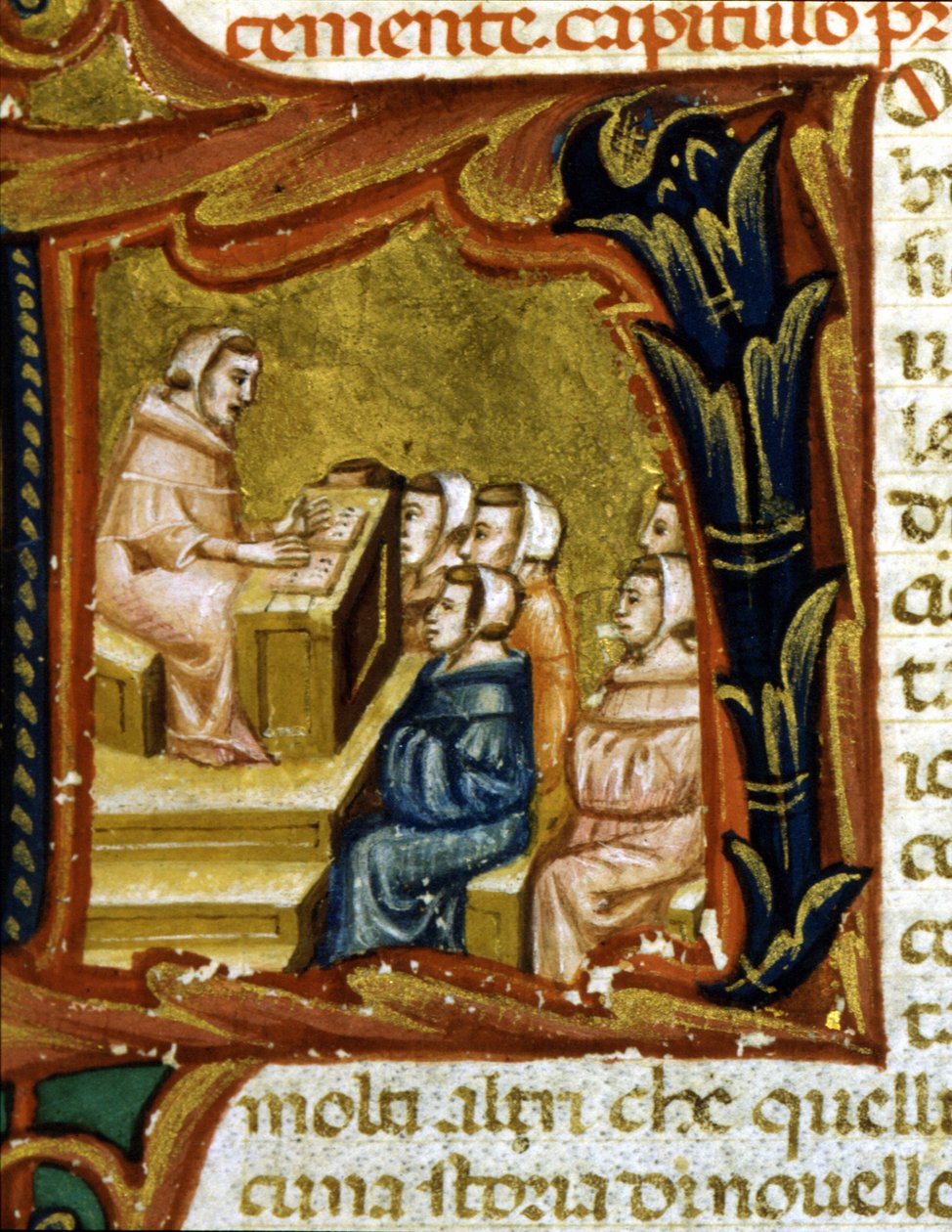 Výuka. Rukopis 14. století. od Unknown artist