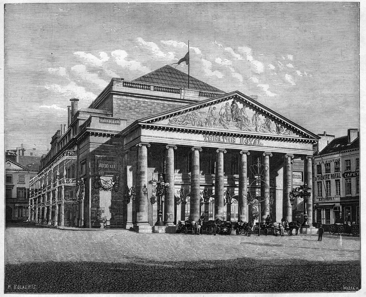 Teatre Royal de la Monnaie, Brusel, Belgie od Unknown artist