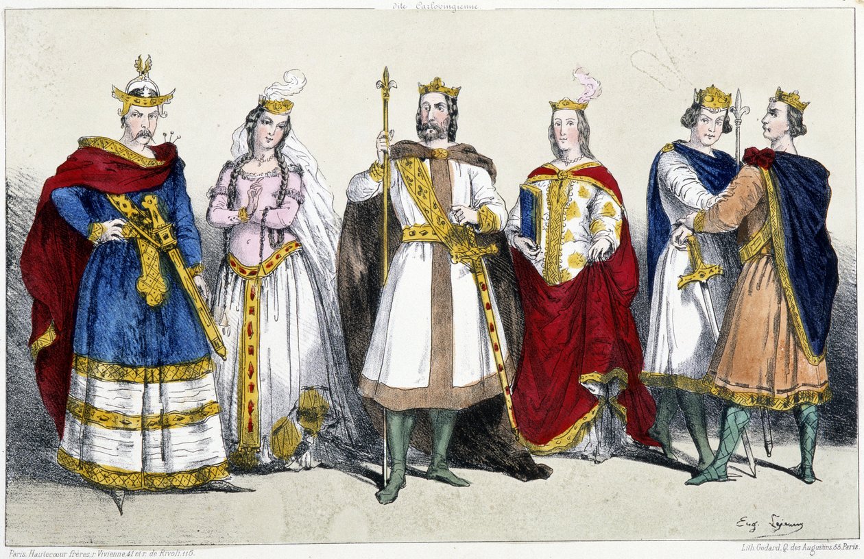 Karolingové: Karel II. zvaný Plešatý (823–877) a Richilde d