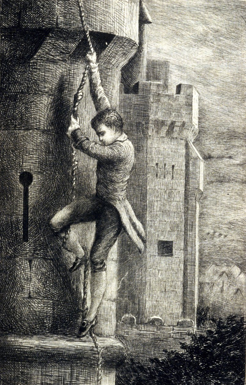 Kartuziánská parma ze Stendhalu. 19. století rytina. od Unknown artist