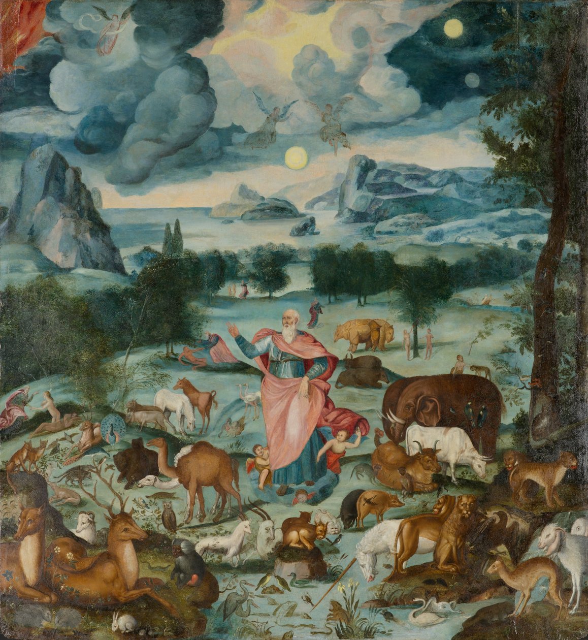 The Creation, cca 1600 (olej na panelu) od Unknown artist