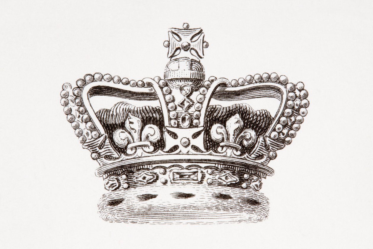 The Crown of England, vydáno v roce 1820 (tisk) od Unknown artist