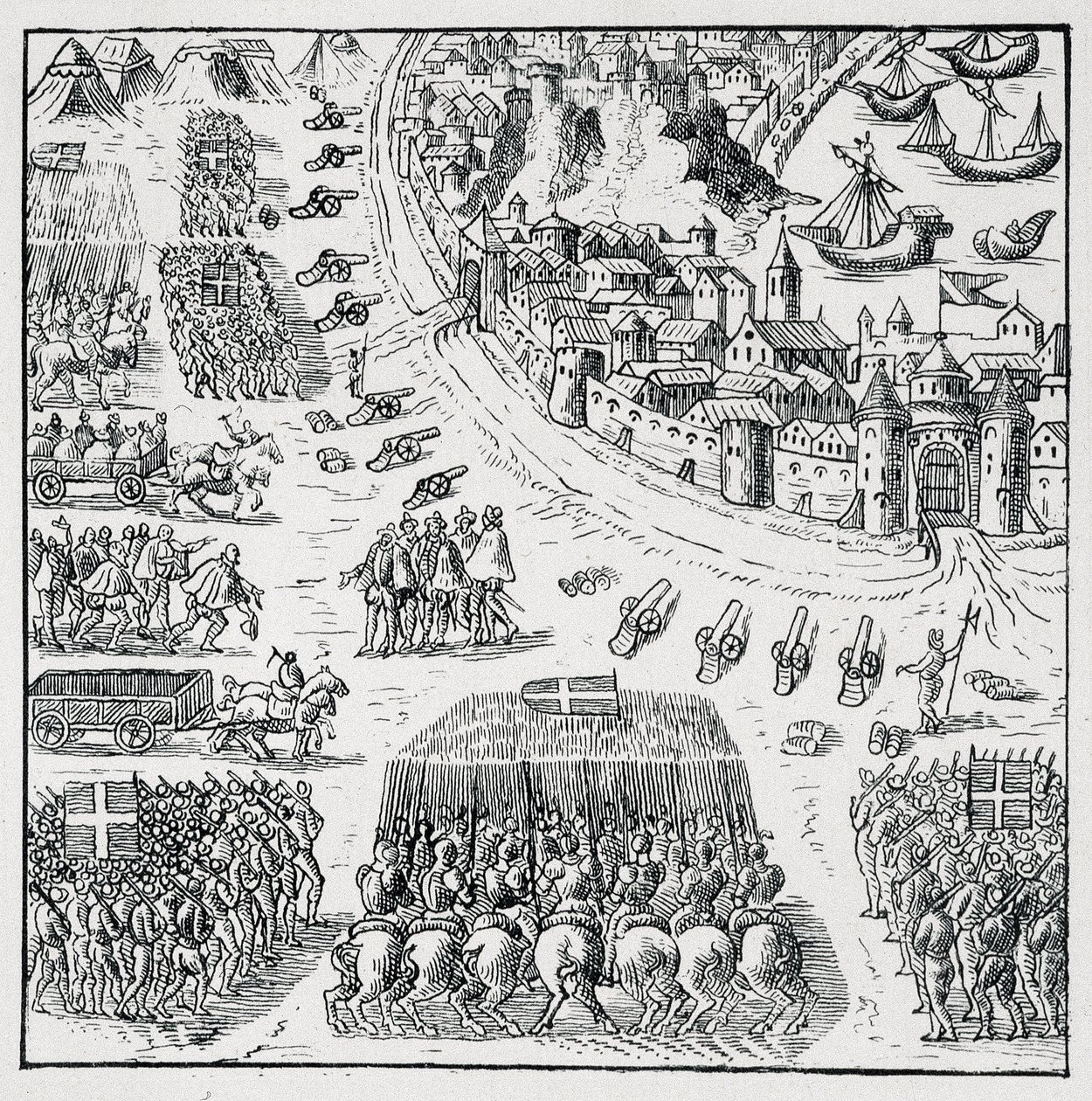 Poté, co byl vévoda z Anjou (Jindřich III.) zvolen polským králem (v roce 1573) a byl nucen neustále přebírat tuto korunu, bylo obléhání La Rochelle zrušeno a Rochelloisům bylo vyhověno vše, o co sami žádali. pro od Unknown artist