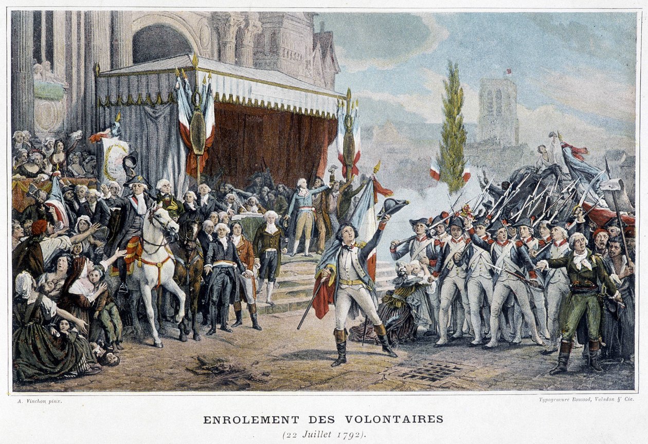 Zápis dobrovolníků, 22. července od Unknown artist