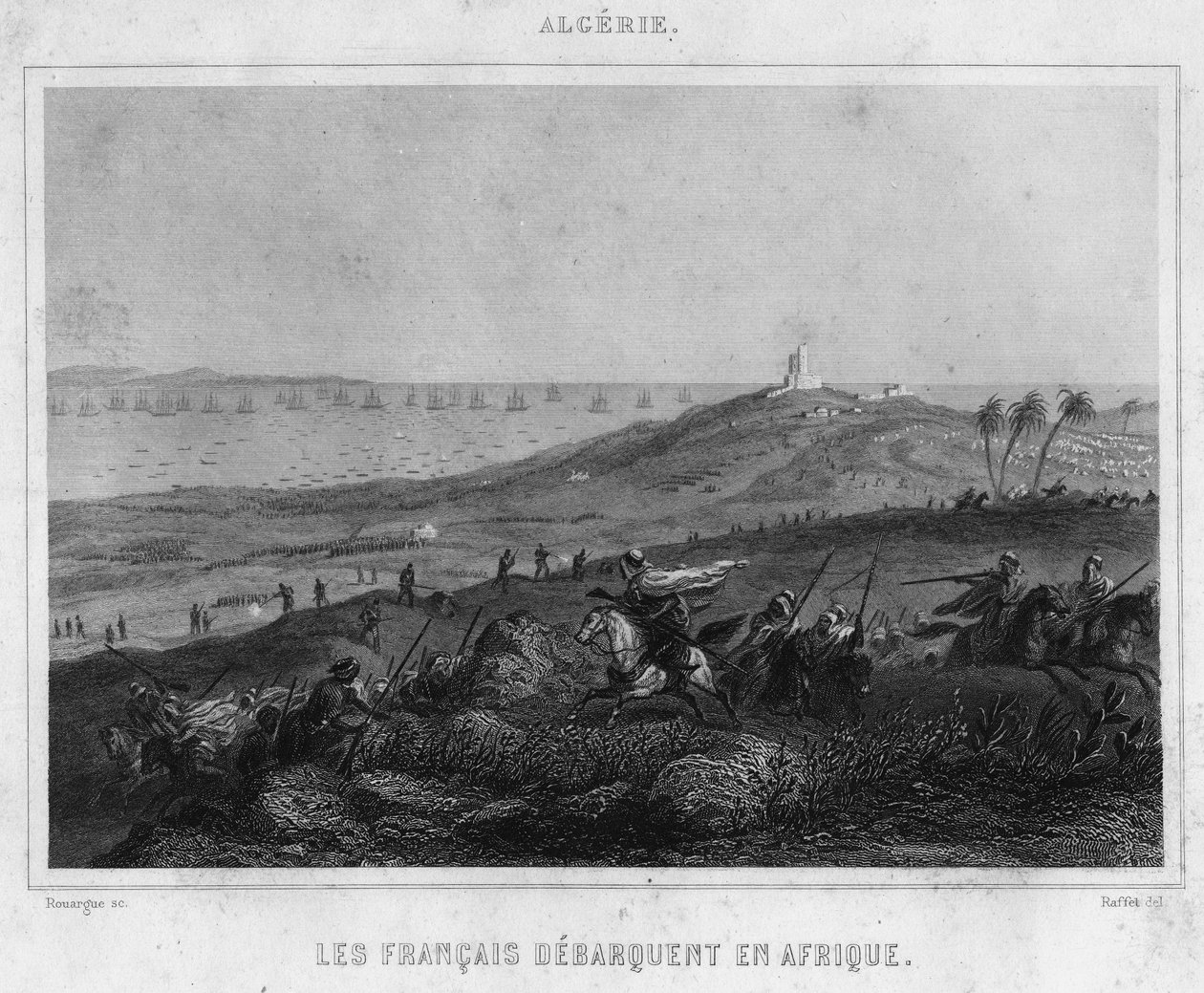 Francouzi přistáli v Africe od Unknown artist