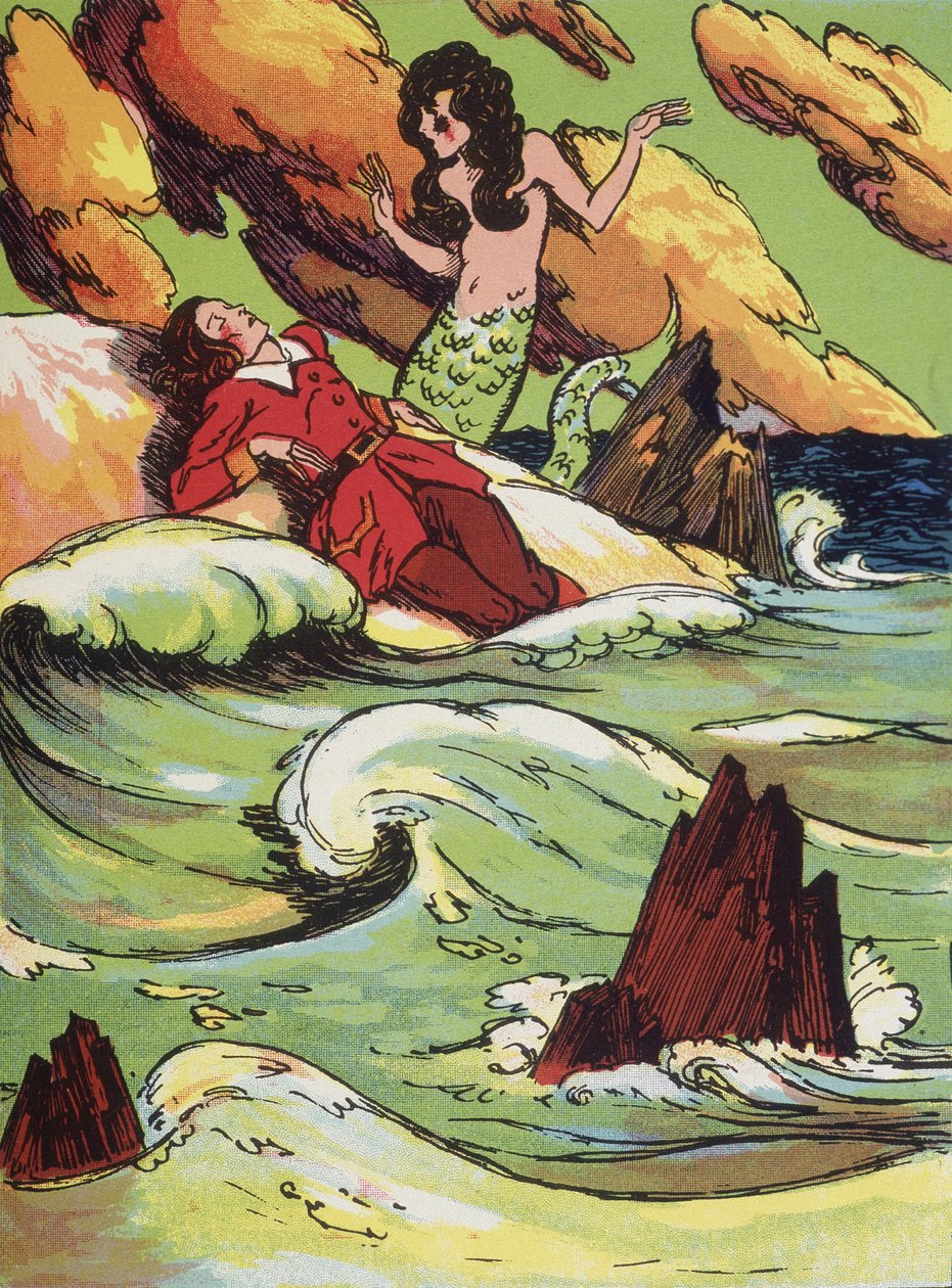 Malá mořská víla z Andersena od Unknown artist