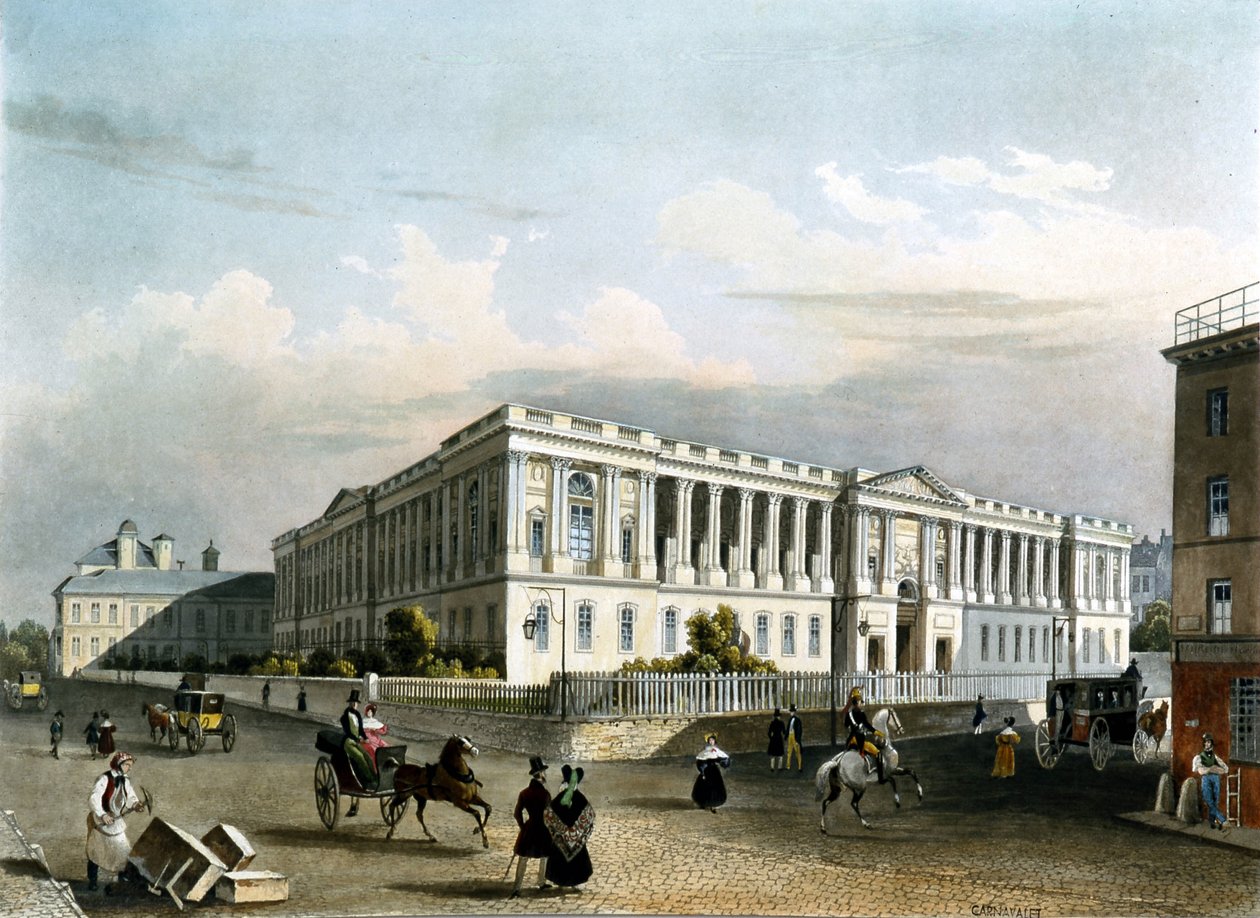 Louvre kolem roku 1840 od Unknown artist