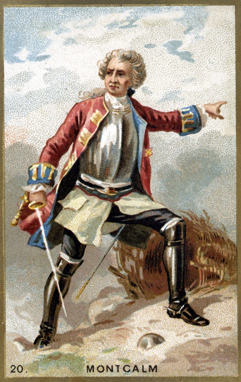 Markýz z Montcalmu ze Saint-Véran (1712 - 1759), francouzský generál. Chromolitografie 19. století. od Unknown artist