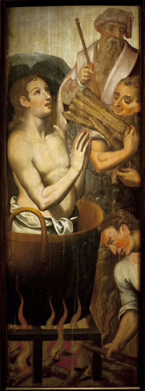 Mučedník svatého Jana Evangelisty - Anonymní obraz od Unknown artist