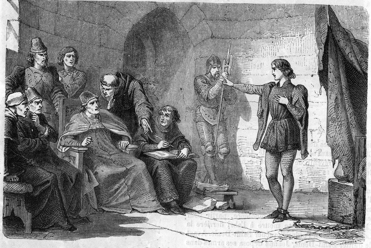 Proces Johanky z Arku v roce 1431. od Unknown artist