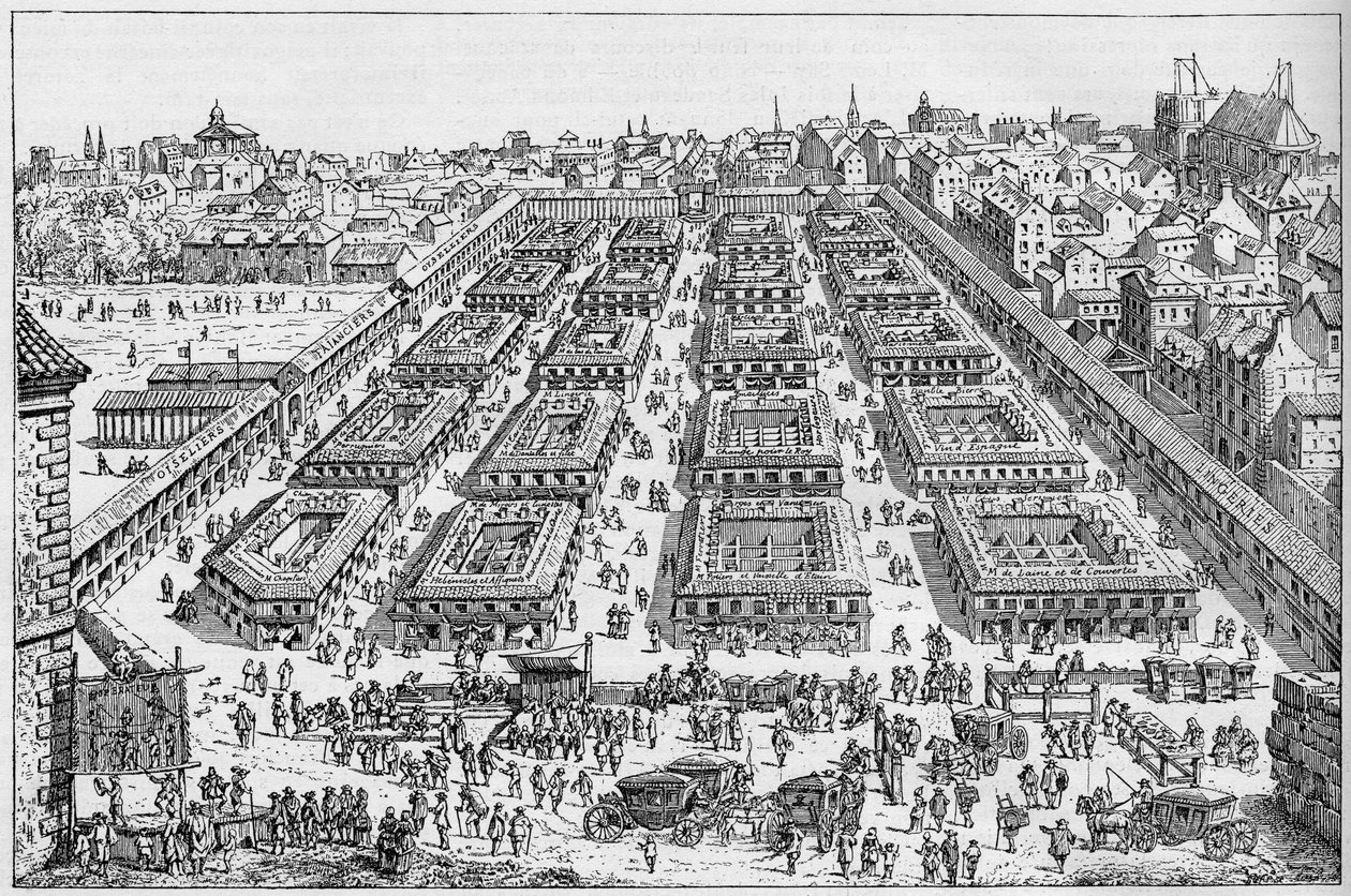Saint Germain Fair v 17. století. od Unknown artist