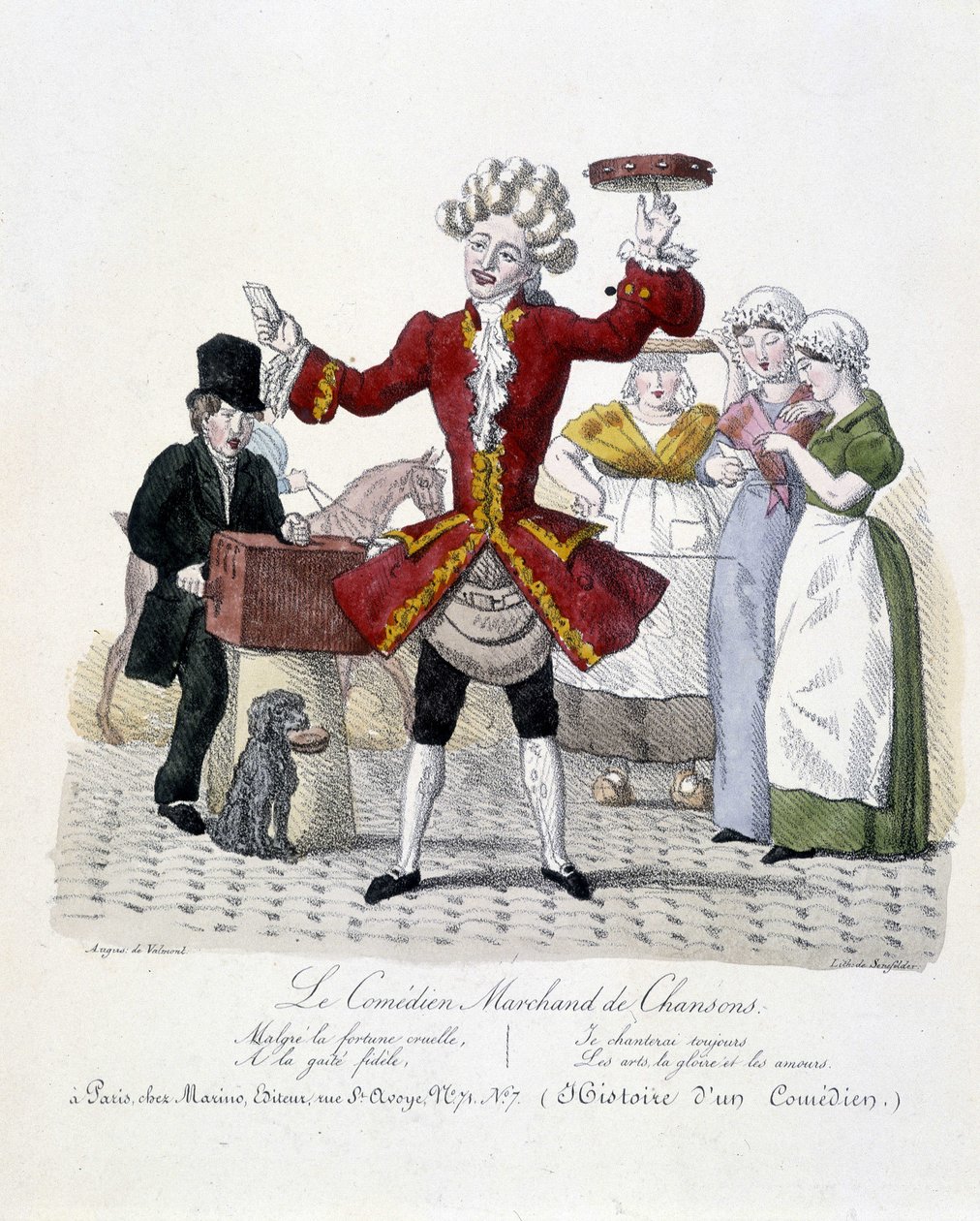 Komik obchodníka s písněmi, c. 1820 od Unknown artist