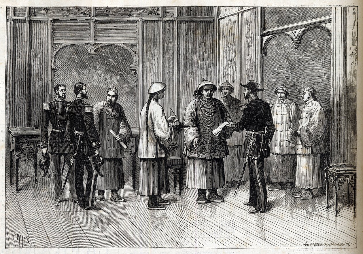 Tientsinská dohoda nebo úmluva Li-Fournier – dohoda Tientsin – úmluva Li-Fournier (Li Fournier) – 11. května od Unknown artist