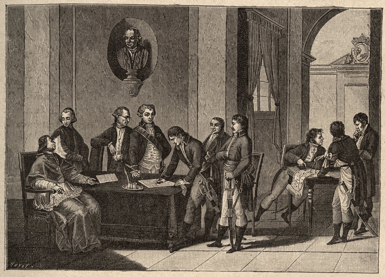 Tolentinská smlouva neboli Tolentinský mír je mírová smlouva podepsaná 19. února 1797 v italském Tolentinu mezi Francií a papežskými státy. (Mezi generálem Bonapartem a papežem Piem (Pio nebo Pius) VI. (1717-1799). Papež se zříká Avignonu od Unknown artist