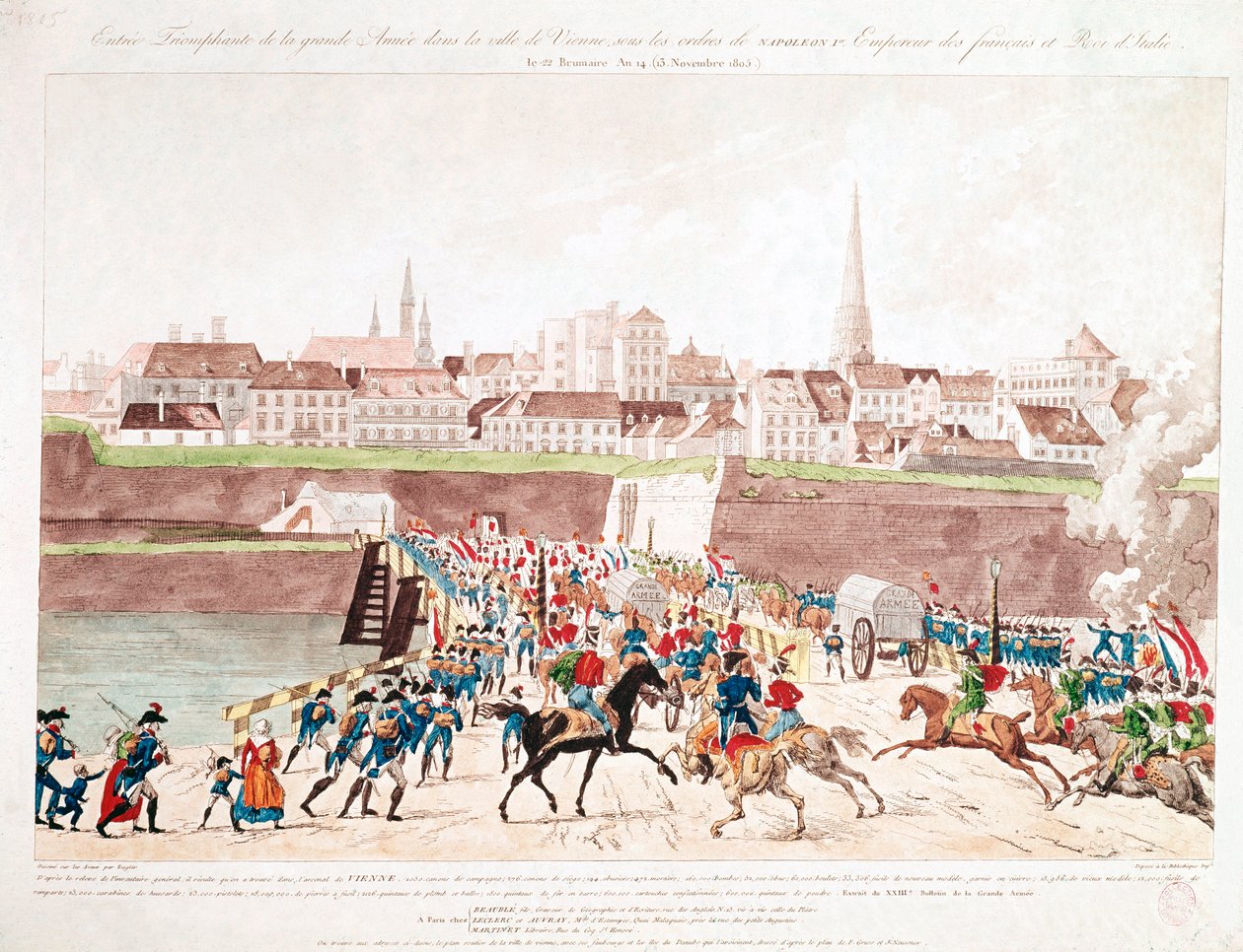 Triumfální vjezd francouzské armády do Vídně, 13. listopadu od Unknown artist