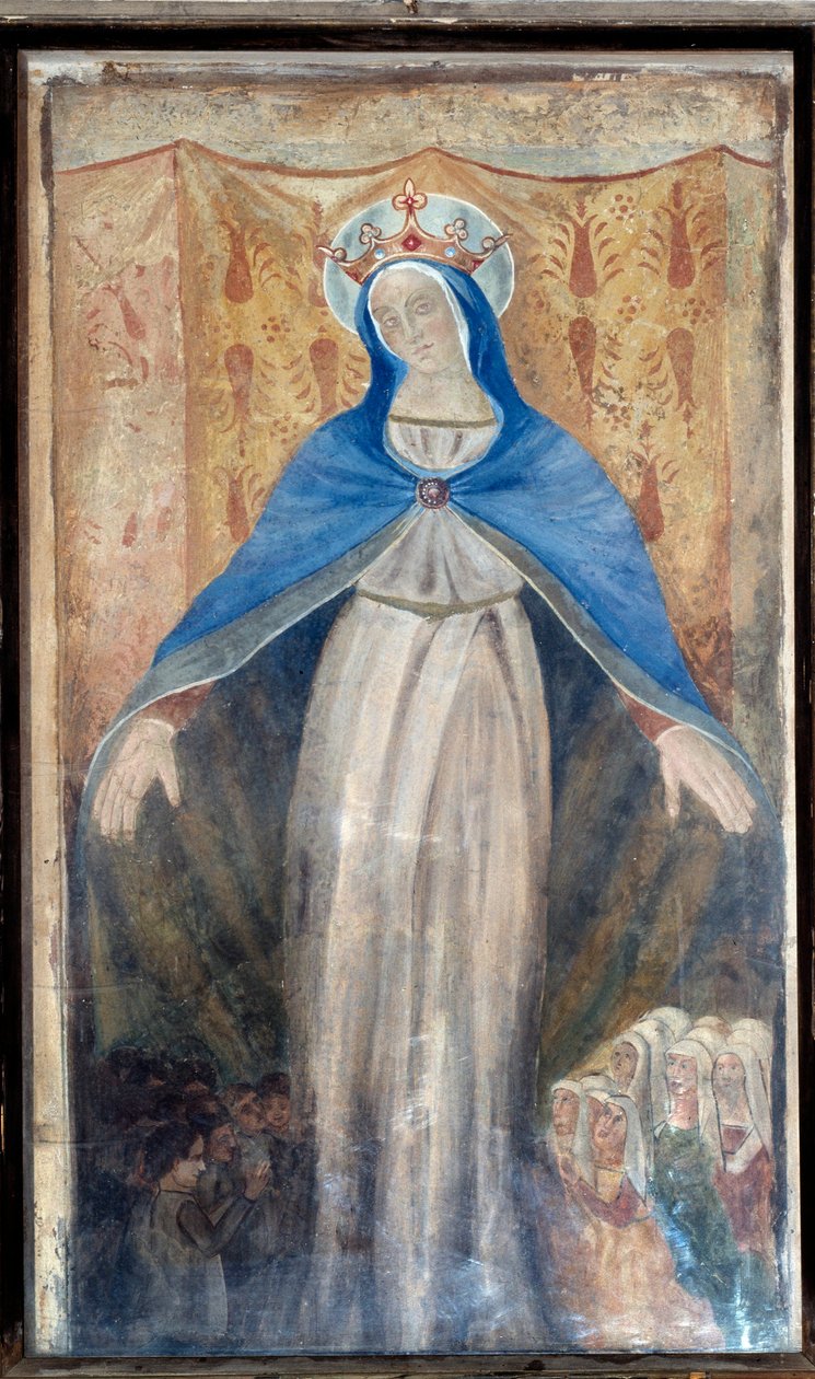 Panna, Centrální panel Triptychu (freska od Unknown artist