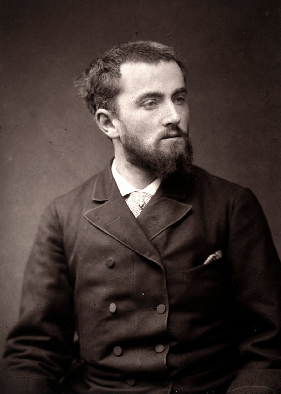 Umělec Camille-Alfred Pabst fotografovaný u příležitosti pařížského salonu v roce 1881 od Unknown
