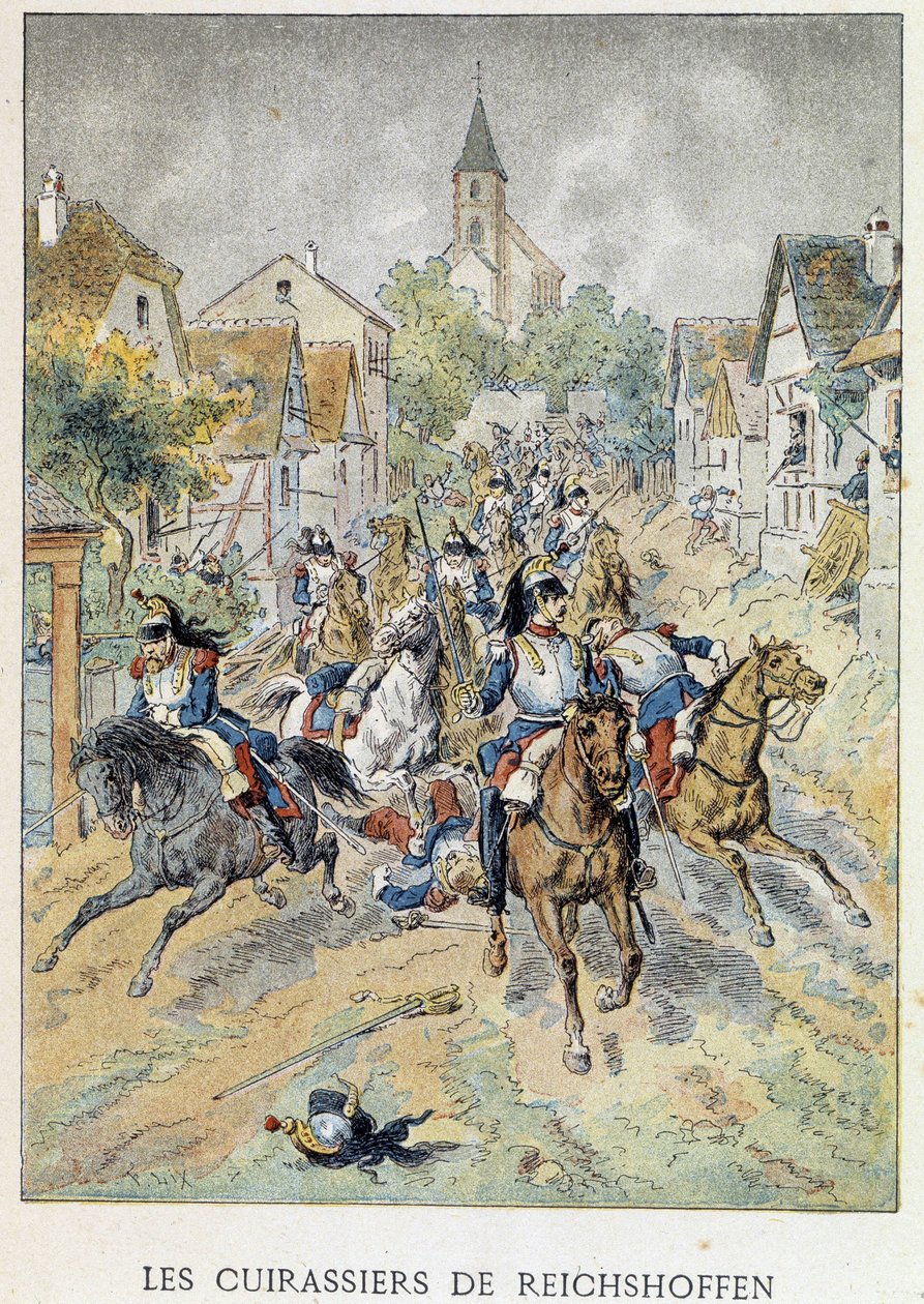 Bitevní lodě Reichshoffen (Froeschwiller Woerth, Froeschwiller-Woerth), 6. srpna od Unknown artist