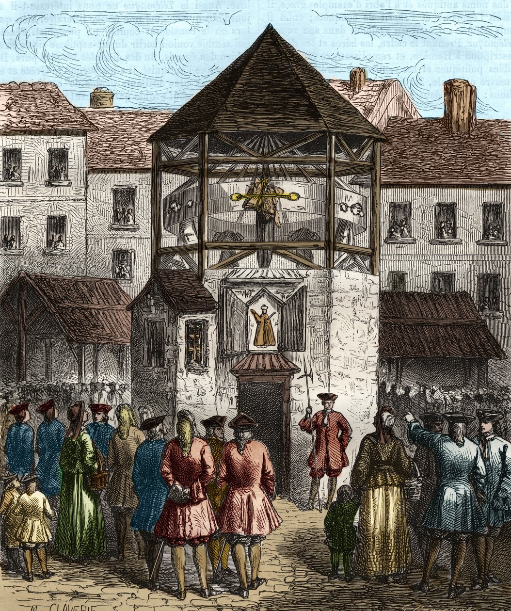Kniha „“la dime royale“ od Sebastiena Le Prestreho, markýze de Vauban, byla po jeho zákazu v roce 1707 uložena na pranýř. od Unknown artist